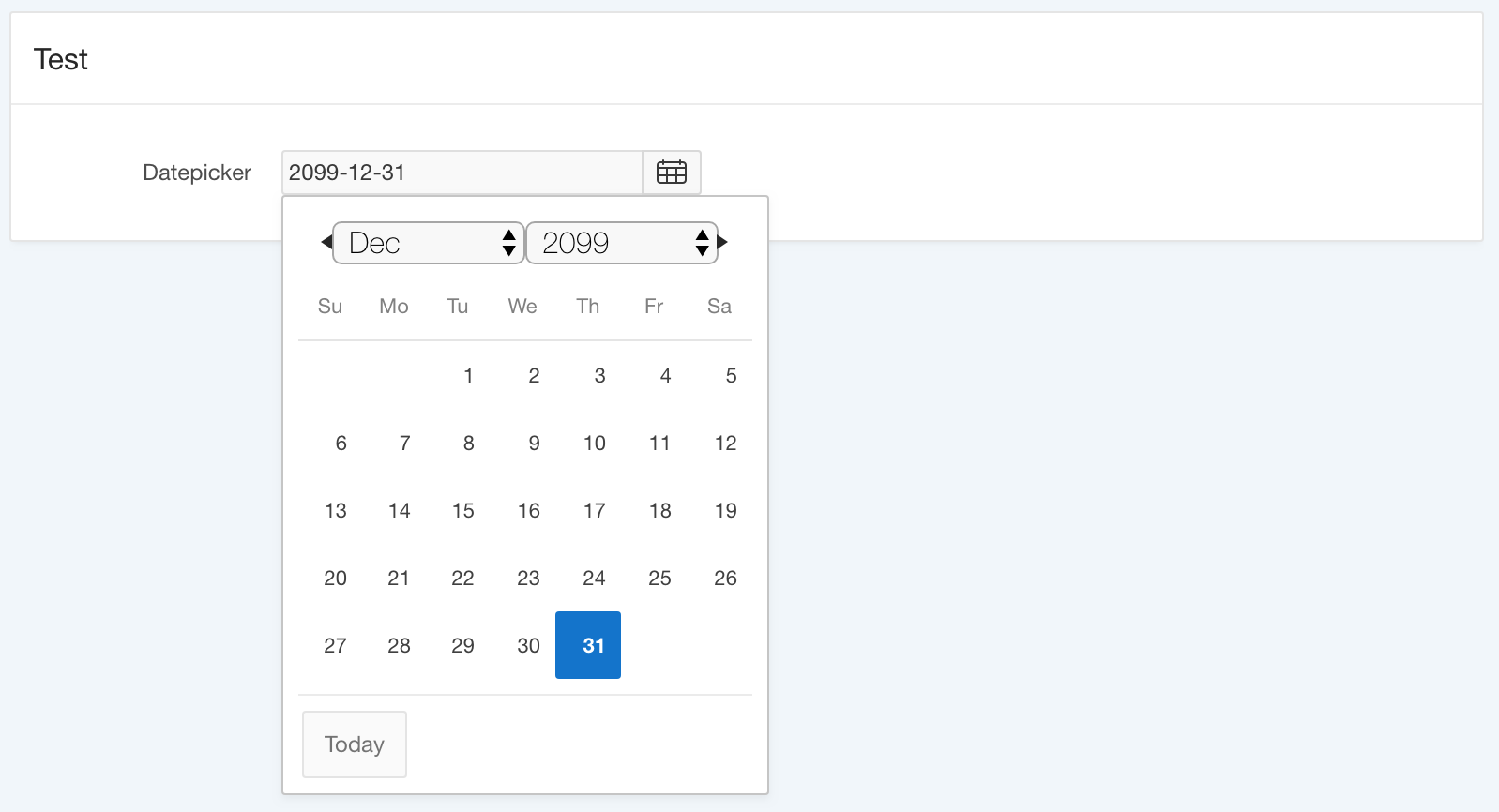 Show Today Button In APEX Datepicker